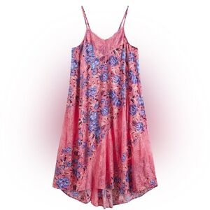 Free People First Date Printed Maxi Slip Dress